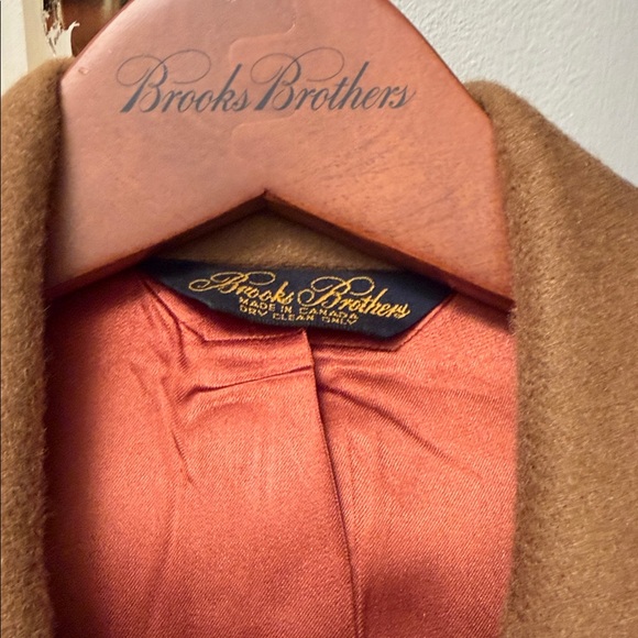 Brooks Brothers Men's Camel Double-Breasted Trench Coat - Picture 2 of 7